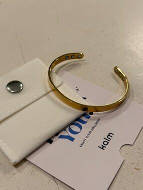 Gold Magnetic Wellness Cuff Bracelet